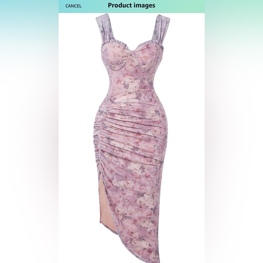 Floral Mesh Dress